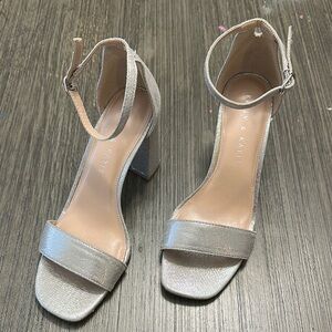 Kelly & Katie Silver Women's Heels - Size 6.5 M
